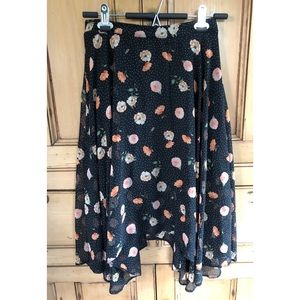 New Look Midi Floral Skirt